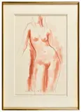Femme nue debout by Antoniucci Volti, Sanguine, sold Jul 2024