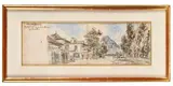 Le village de Fontaine avec vue sur le Néron ; Ferme en Dauphine ; Au pont sur le Drac by Johan Jongkind, Aquarelle et rehauts de blanc, sur traits de crayon noir Double-face, sold Jun 2024