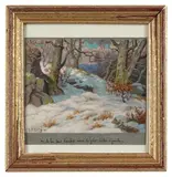 Fôret de Fontainebleau sous la neige by Georges Rötig, Aquarelle et gouache, sold Jun 2024