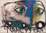 Nancy's Car by Jim Dine, 1960, Gouache sur papier, sold Dec 2014