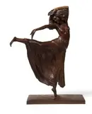 Danseuse by Marnix D'Haveloose, Bronze à patine brune dorée, sold Dec 2014
