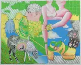Le mouton by Camille De Taeye, 1971, Gouache et crayon sur papier, sold Dec 2014