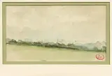 Une vue de Paris by Paul Huet, Aquarelle, sold Nov 2014