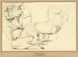 Le quadrige by Jules Robert Auguste, Crayon noir, sold Nov 2014
