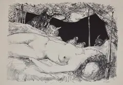 * Le rêve by Tsuguharu Foujita, 1947, Lithographie, sold Mar 2024