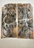 Abstraction by Fiiedler François Fiedler, Lithographie Au crayon "E, sold Sep 2023