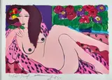 Femme nue jambes croisées by Ting Walasse Ting, 1985, Lithographie, sold Sep 2023