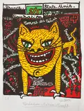 Comme les félins by Combas Robert Combas, 1984, Lithographie E, sold Sep 2023
