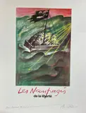 Les nauvragés de la liberté by François André François, Affiche lithographique, sold Sep 2023