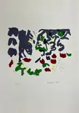 Composition florale by Bret François Bret, Lithographie E, sold Sep 2023