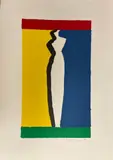Composition polychrome by Kuroda Aki Kuroda, Lithographie, sold Sep 2023