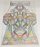 Sans titre (visage) by Mirabelle Dors, Pastel sur papier Canson à grains, sold Jun 2023
