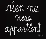 Rien ne nous appartient by Ben Vautier, Lithographie offset sur papier brillant, sold Jun 2023