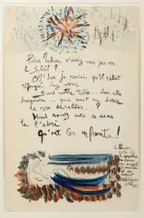 * Poème-Objet by Martial Raysse, 1957, Encre et gouache sur papier, sold Jun 2023
