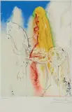 Lady Godiva (Les Chevaux Daliniens) by Salvador Dalí, 1983, Lithographie sur vélin, sold Jun 2023