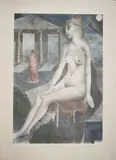 L'Idole by Paul Delvaux, 1982, Lithographie sur papier japon, sold Jun 2023