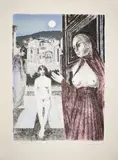 La Reine de Saba by Paul Delvaux, 1982, Lithographie sur papier japon, sold Jun 2023