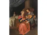 Untitled by Cornelis Pietersz. Bega, oil on panel, offered Sep 2022