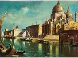Venedigansicht by Giacomo Guardi, oil on canvas, sold Mar 2025