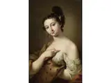 Bildnis Einer Dame by Charles André van Loo, oil on canvas, offered Sep 2023