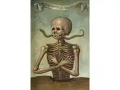 Untitled by Kleines Memento mori-Gemälde, oil on copper, sold Sep 2022