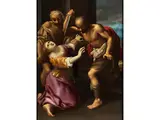 Martyrium der Heiligen Lucia by Carlo Bononi, oil on panel, offered Jun 2023