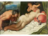 Venus, Satyr und Cupido by Peter Paul Rubens, oil on copper, offered Jun 2026