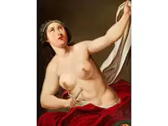 Der Selbstmord der Lucretia by Francesco Trevisani, oil on panel, offered Mar 2026
