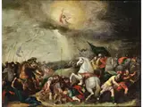 Die Bekehrung des Saulus by Cornelis de Baellieur d.Ä., oil on copper, offered Jun 2023