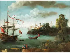 Ansicht Eines Hafens by Paul Bril, oil on canvas, sold Jun 2026