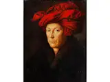Mann mit Rotem Turban by Jan van Eyck, oil on canvas, offered Sep 2019