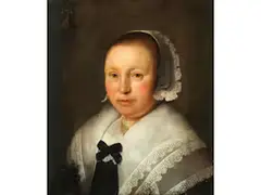 Portrait Einer Dame by Bartholomeus van der Helst, oil on panel, offered Jun 2021