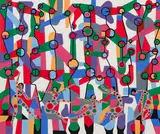 Discothèque by Alfred Pellan, 1975, colour serigraph on paper, sold Jul 2020