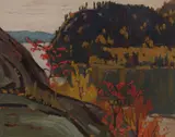 Wild Cherry by A. Y. Jackson, oil on board, sold May 2020