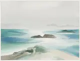 Gulf Place by Toni Onley, watercolour on paper, sold May 2020
