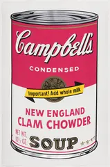 Campbell's Soup II, New England Clam Chowder (F.&S. II.57) by Andy Warhol, screenprint on paper, sold May 2020