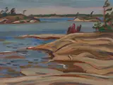 Lake Shoreline by A. Y. Jackson, oil on board, sold May 2020