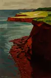Cavendish Headland, P.E.I. by Alan Caswell Collier, oil on canvas, sold Mar 2020