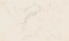 Untitled by Harold Town, ink on paper, sold Mar 2020