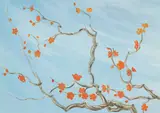 Cherry Blossoms by Donald M. Flather, oil on board, sold Feb 2020