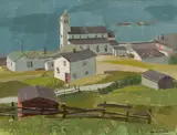 Cape Broyle, Newfoundland by Alan Caswell Collier, oil on board, sold Feb 2020