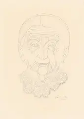 Portrait der Mutter by Adolf Dietrich, Bleistift auf dünnem Papier, sold Dec 2012