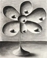 Ohne Titel by Andreas Schulze, 1988, Kohle auf Papier, sold Nov 2010