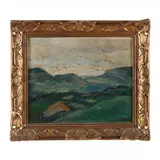 Rural Lanscape by André Mare, Oil on paper laid down on canvas, sold Oct 2023