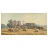 Caesar's Tower, Kenilworth by John Faulkner, Watercolor on paper, sold Oct 2023