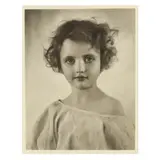 Portrait of a Young Girl by William Mortensen, Gelatin silver print, sold Oct 2023