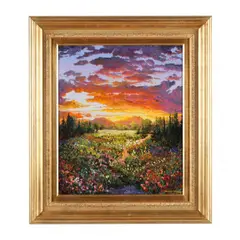 Morning Sunrise by Thomas DeDecker, Oil on board, sold Oct 2023