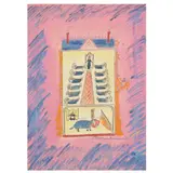 Madeline in London, Finis by Ludwig Bemelmans, Gouache and watercolor over lithograph on paper, sold Oct 2023