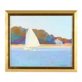Sunlit Sails by Nancy Braginton Smith, Oil on board, sold Sep 2023