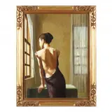 By the Window by Luding Meng, Oil on canvas, sold Sep 2023